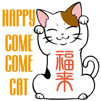 Happy come cat